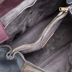 Pre Owned حقيبة سان لوران باريس ميوز تو سويدي وجلد ثلاثي اللون متوسطة