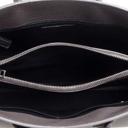 Pre Owned حقيبة يد سان لوران ساك دو جور كلاسيك صغيرة جلد رصاصي صغيرة