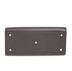 Pre Owned حقيبة يد سان لوران ساك دو جور كلاسيك صغيرة جلد رصاصي صغيرة