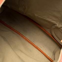 Pre Owned Yves Saint Laurent Orange Leather Charms Tote