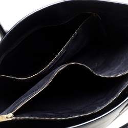 مملوكة مسبقًا Saint Laurent Navy Blue Leather Large Classic Sac De Jour Tote