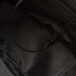 Pre Owned Yves Saint Laurent Black Canvas And Leather Messenger Bag