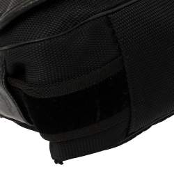 Pre Owned Yves Saint Laurent Black Canvas And Leather Messenger Bag