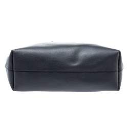 Pre Owned Saint Laurent Midnight Blue Leather E/W Shopper Tote