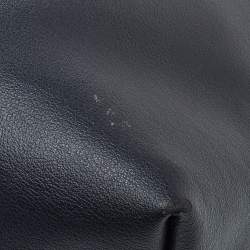 Pre Owned Saint Laurent Midnight Blue Leather E/W Shopper Tote