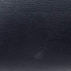 Pre Owned Saint Laurent Midnight Blue Leather E/W Shopper Tote