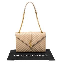 مملوكة مسبقًا حقيبة سان لوران كاساندري كبيرة قلاب جلد ماتيلاس بيج  