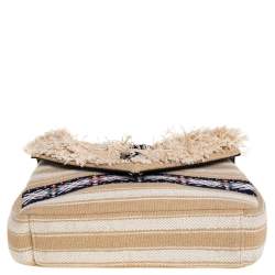 Pre Owned  حقيبة سان لوران كوليدج كانفاس بيج متوسطة بيد علوية 