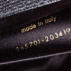 Pre Owned Yves Saint Laurent Black Textured Leather Y-Ligne Clutch