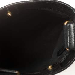 Saint Laurent Black Leather Small Vavin Messenger Bag