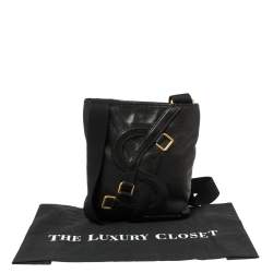 Saint Laurent Black Leather Small Vavin Messenger Bag