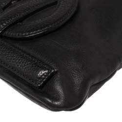 Saint Laurent Black Leather Small Vavin Messenger Bag