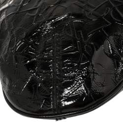 Pre Owned Yves Saint Laurent Black Patent Leather Small Metropolis Tribute Tote