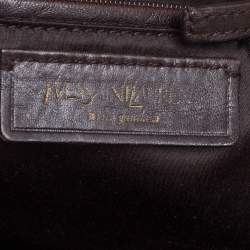 Pre Owned Yves Saint Laurent Caramel Brown Leather Muse Bowler Bag