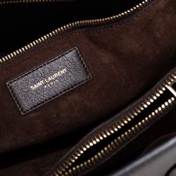 Pre Owned Saint Laurent Brown Leather Small Classic Sac De Jour Tote