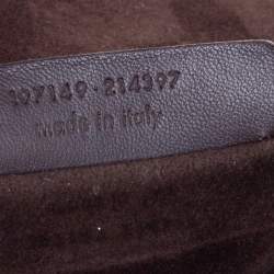 Pre Owned Saint Laurent Brown/Beige Python Leather Medium Muse Two Satchel