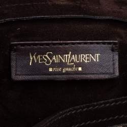 Pre Owned Saint Laurent Brown/Beige Python Leather Medium Muse Two Satchel