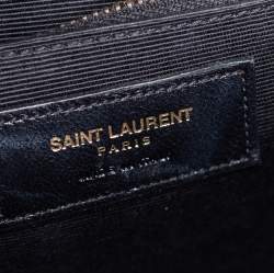 مملوكة مسبقًا حقيبة سان لوران جلد ماتيلاس عنابي كبيرة بقلاب