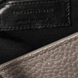 Pre Owned Saint Laurent Grey Leather Small Classic Sac De Jour Tote