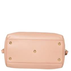 Pre Owned Saint Laurent Salmon Leather Classic Duffle 6 Bag