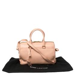 Pre Owned Saint Laurent Salmon Leather Classic Duffle 6 Bag