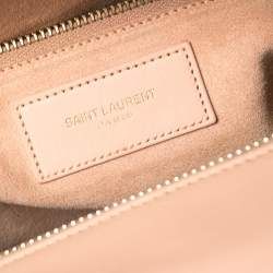 Pre Owned Saint Laurent Salmon Leather Classic Duffle 6 Bag