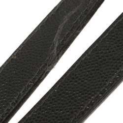 مملوكة مسبقًا حقيبة كتف سان لوران إنفيلوب جلد شيفرون مبطن مونوغرامي أسود 