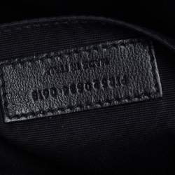 مملوكة مسبقًا Saint Laurent Black Matelassé Leather Monogram Lou Camera Crossbody Bag