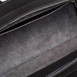 Pre Owned Saint Laurent Grey Leather and Suede Small Cabas Rive Gauche Tote