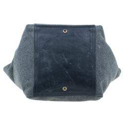 Pre Owned حقيبة يد توتس ايف سان لوران باريس فيلت داونتاون لاغيدج رصاصي