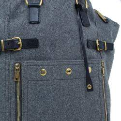 Pre Owned حقيبة يد توتس ايف سان لوران باريس فيلت داونتاون لاغيدج رصاصي