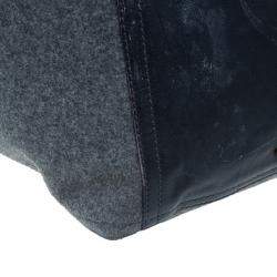 Pre Owned حقيبة يد توتس ايف سان لوران باريس فيلت داونتاون لاغيدج رصاصي