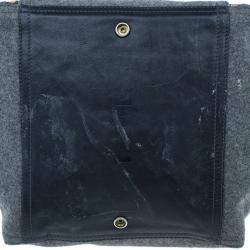 Pre Owned حقيبة يد توتس ايف سان لوران باريس فيلت داونتاون لاغيدج رصاصي