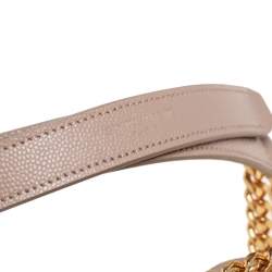 مملوكة مسبقًا Saint Laurent Beige Tri Quilted Leather Monogram Envelope Shoulder Bag