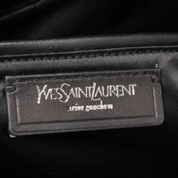 Pre Owned Saint Laurent Purple Leather Medium Muse Satchel