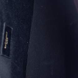 Pre Owned Saint Laurent Burgundy Chevron Quilted Leather Monogram Envelope Shoulder Bag