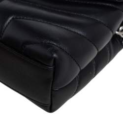 Pre Owned Saint Laurent Black Quilted Leather Toy Loulou Crossbody Bag