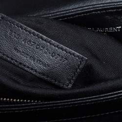 Pre Owned Saint Laurent Black Quilted Leather Toy Loulou Crossbody Bag