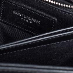 Pre Owned Saint Laurent Black Quilted Leather Toy Loulou Crossbody Bag