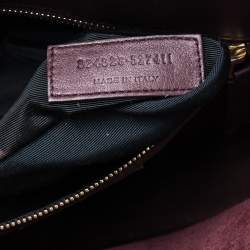 Pre Owned Saint Laurent Burgundy Leather Small Classic Sac De Jour Tote