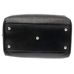Pre Owned Saint Laurent Black Leather Duffel Bag