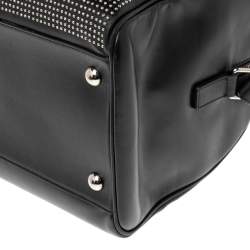 Pre Owned Saint Laurent Black Leather Duffel Bag