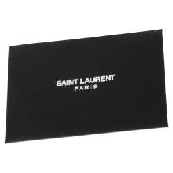 Pre Owned Saint Laurent Black Leather Duffel Bag