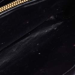 مملوكة مسبقًا Saint Laurent Black Quilted Leather Vicky Wallet On Chain