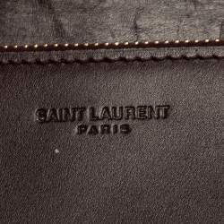 مملوكة مسبقًا Saint Laurent Maroon Leather Continental Flap Wallet