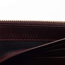 مملوكة مسبقًا Saint Laurent Maroon Leather Continental Flap Wallet