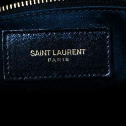 Saint Laurent Black Leather Large Y Cabas Chyc Tote