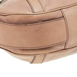Pre Owned Saint Laurent Beige Leather Mombasa Hobo