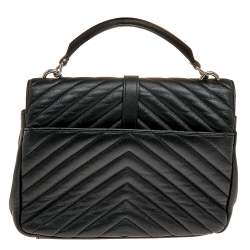 مملوكة مسبقًا حقيبة سان لوران كوليدج جلد ماتيلاس أسود متوسطة  بيد علوية 