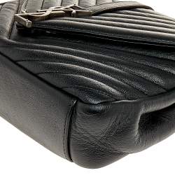 مملوكة مسبقًا حقيبة سان لوران كوليدج جلد ماتيلاس أسود متوسطة  بيد علوية 